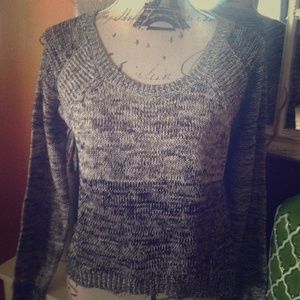 NWT Silver Jeans Gray/Black Knit Sweater XS